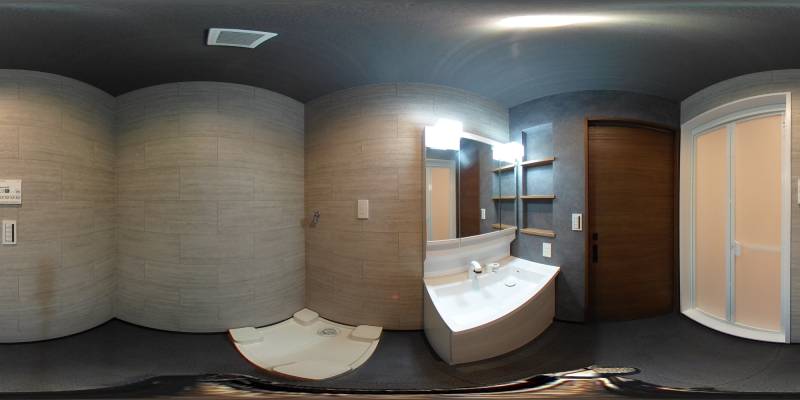 パノラマ画像洗面所