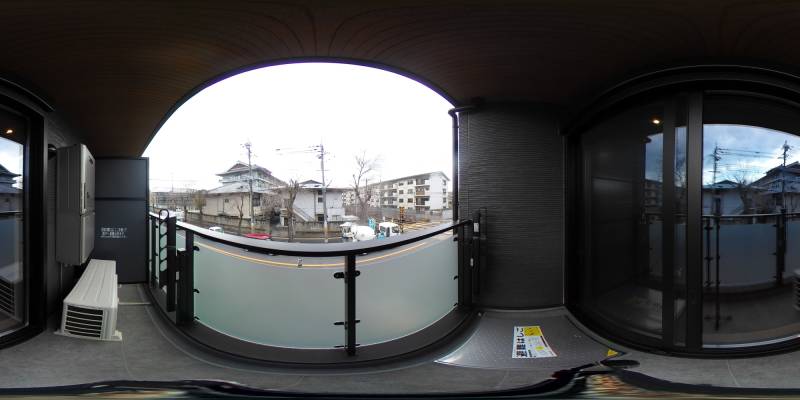 パノラマ画像バルコニー