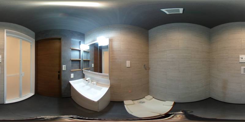 パノラマ画像洗面所