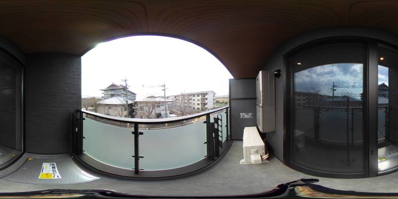 パノラマ画像バルコニー