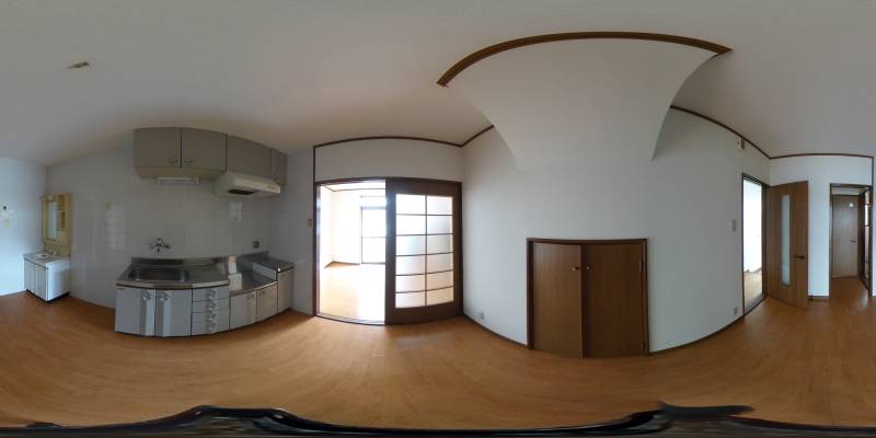 パノラマ画像キッチン