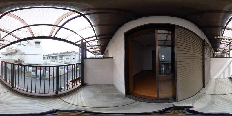 パノラマ画像バルコニー