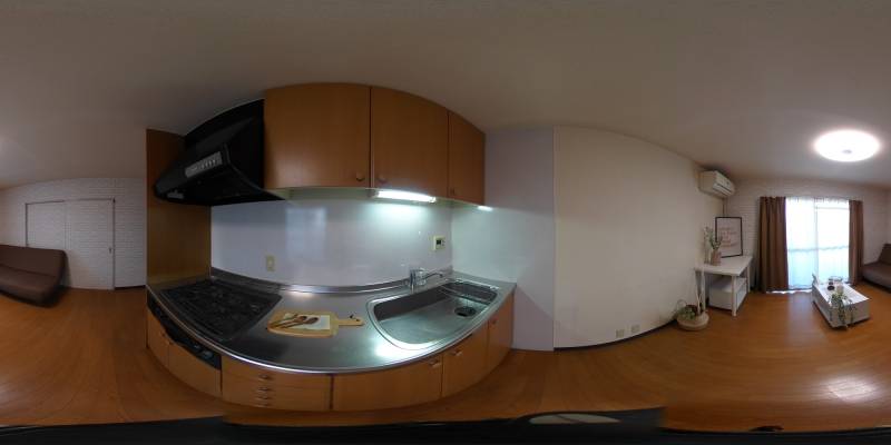 パノラマ画像キッチン