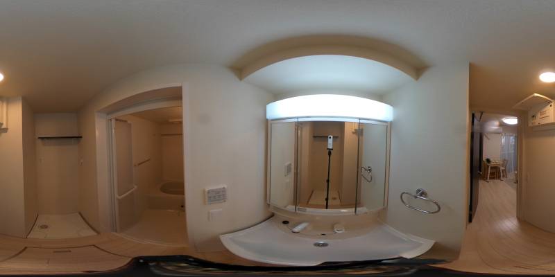 パノラマ画像洗面所