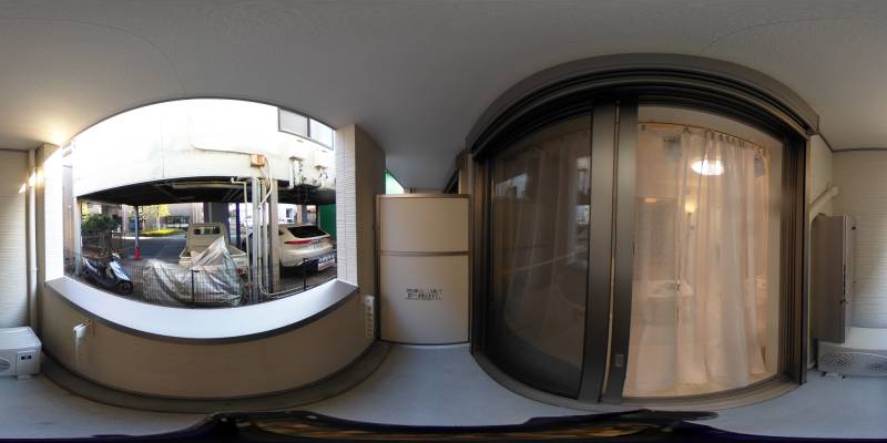 パノラマ画像バルコニー