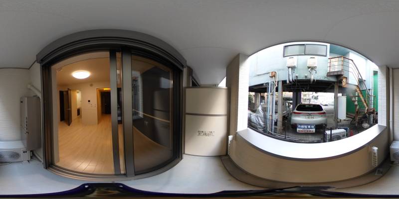 パノラマ画像バルコニー