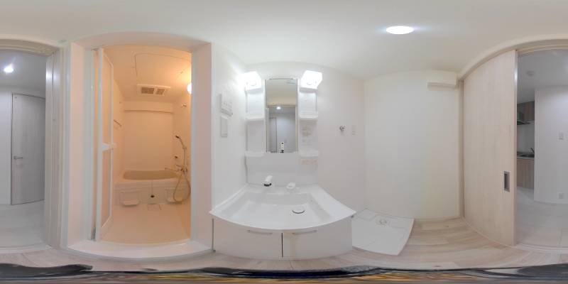 パノラマ画像洗面所