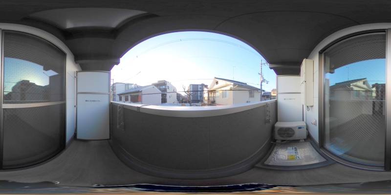 パノラマ画像バルコニー