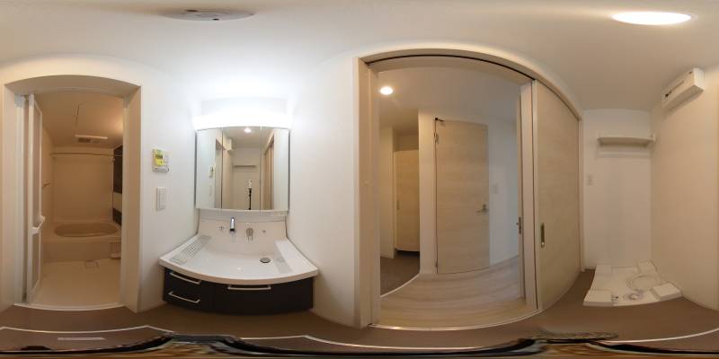 パノラマ画像洗面所