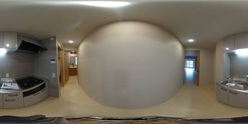 パノラマ画像キッチン