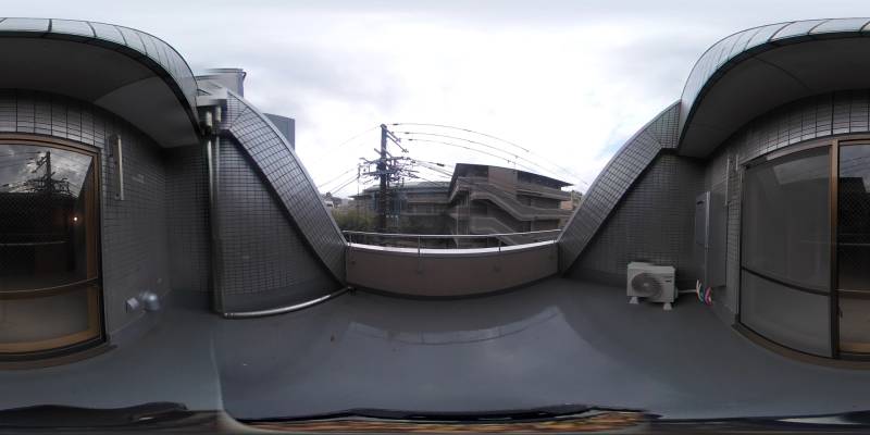 パノラマ画像バルコニー