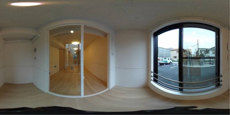 パノラマ画像バルコニー