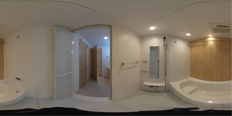 パノラマ画像バスルーム