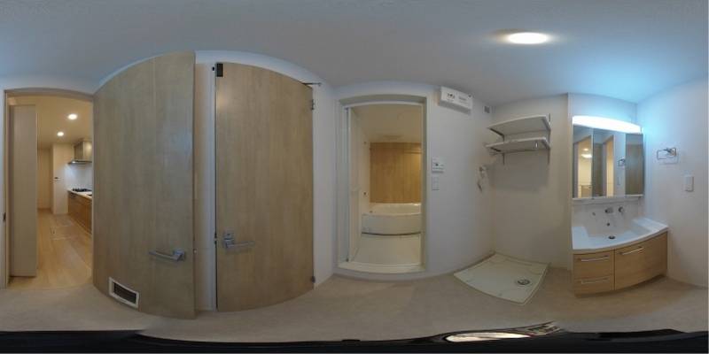 パノラマ画像洗面所