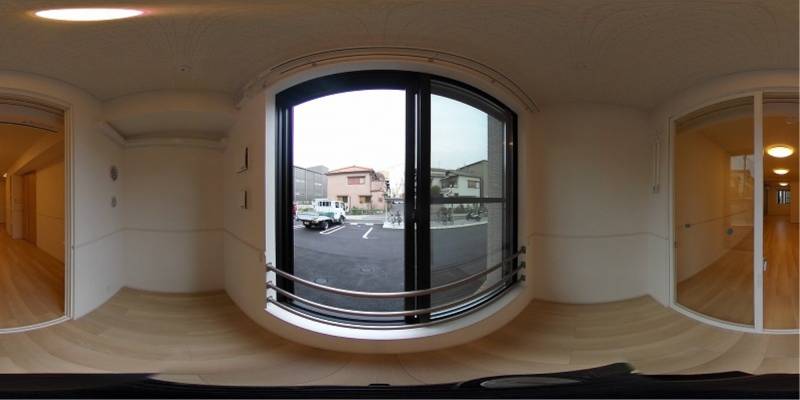 パノラマ画像バルコニー