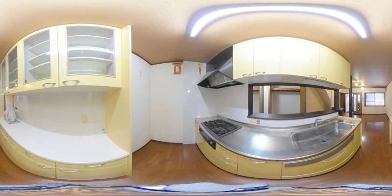 パノラマ画像キッチン