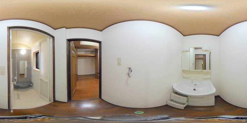 パノラマ画像洗面所