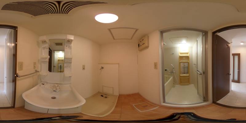 パノラマ画像洗面所