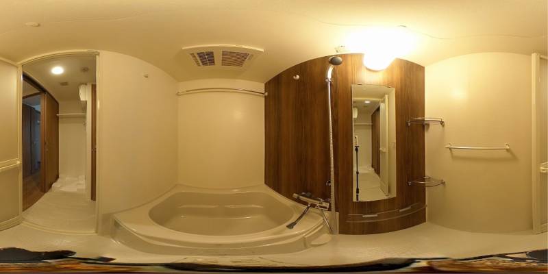 パノラマ画像バスルーム