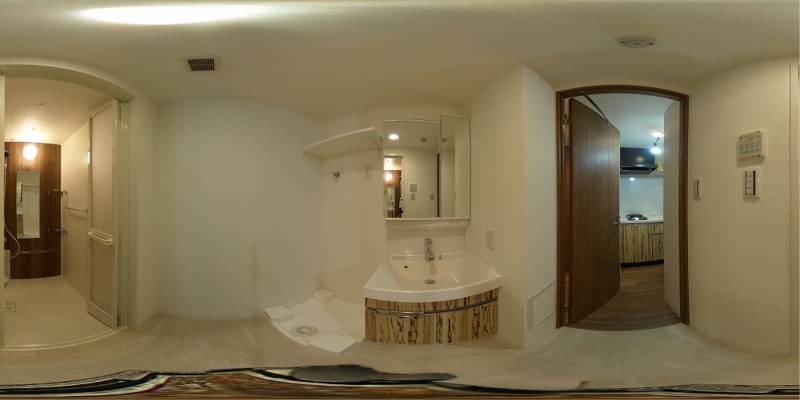 パノラマ画像洗面所