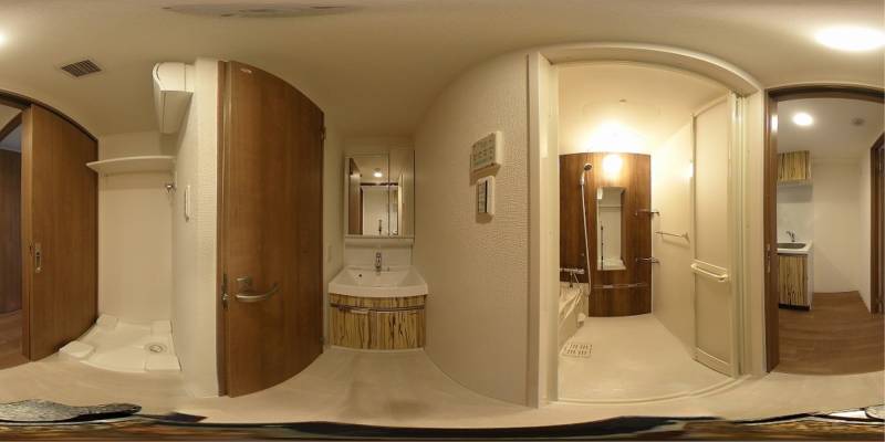 パノラマ画像洗面所