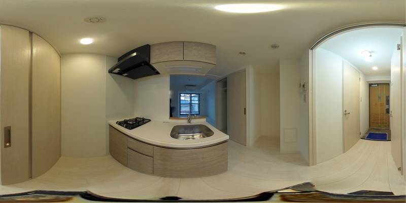 パノラマ画像キッチン