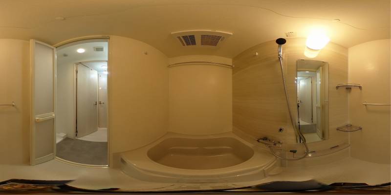 パノラマ画像バスルーム