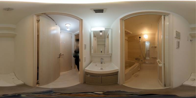 パノラマ画像洗面所