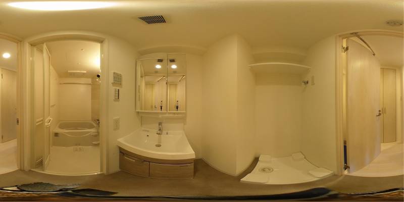 パノラマ画像洗面所