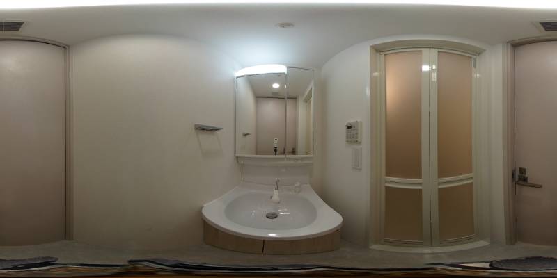 パノラマ画像洗面所