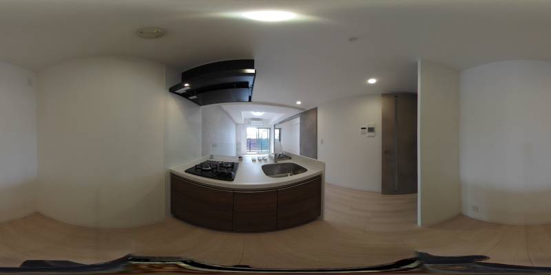 パノラマ画像キッチン