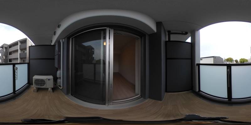 パノラマ画像バルコニー