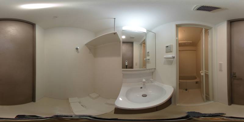 パノラマ画像洗面所