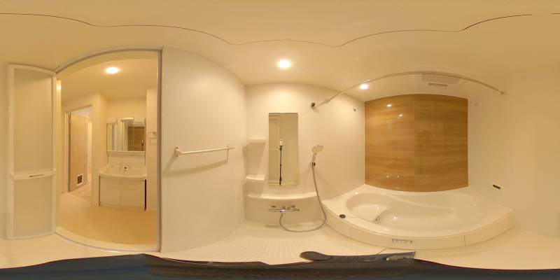 パノラマ画像バスルーム