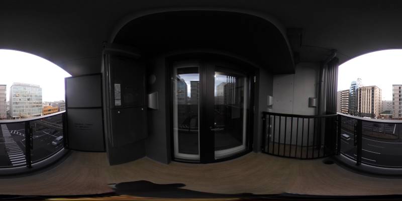 パノラマ画像バルコニー