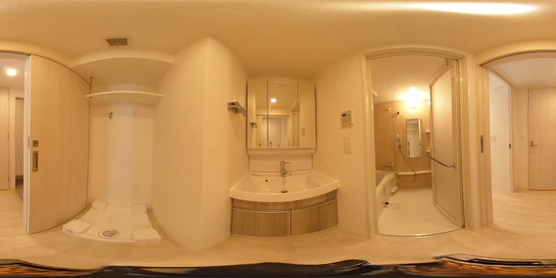 パノラマ画像洗面所