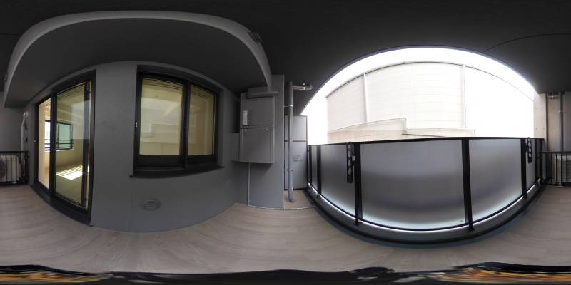 パノラマ画像バルコニー