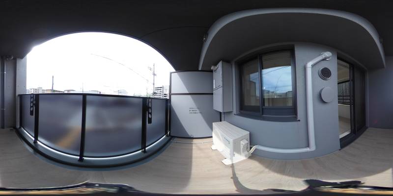 パノラマ画像バルコニー