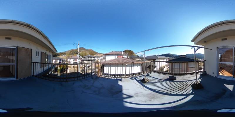 パノラマ画像バルコニー