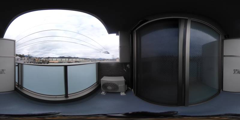 パノラマ画像バルコニー