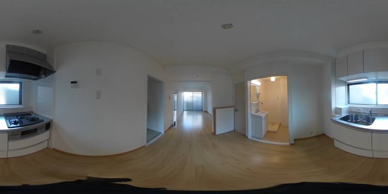 パノラマ画像キッチン