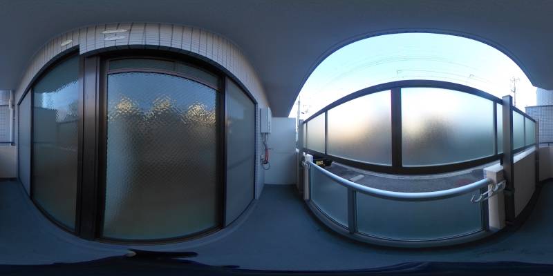 パノラマ画像バルコニー