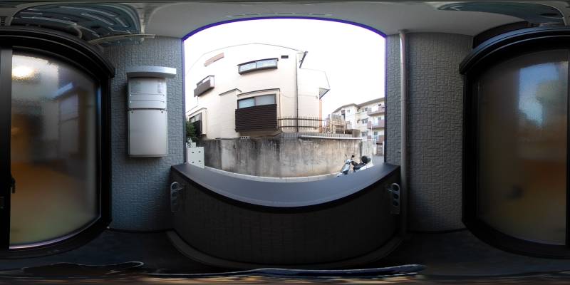 パノラマ画像バルコニー