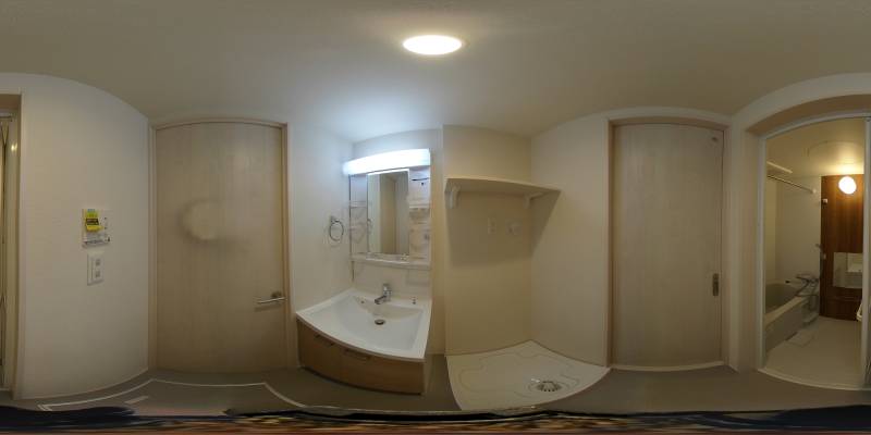 パノラマ画像洗面所