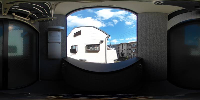 パノラマ画像バルコニー