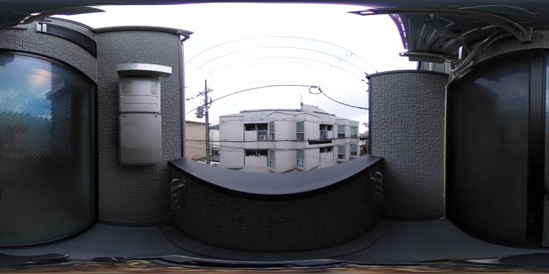 パノラマ画像バルコニー