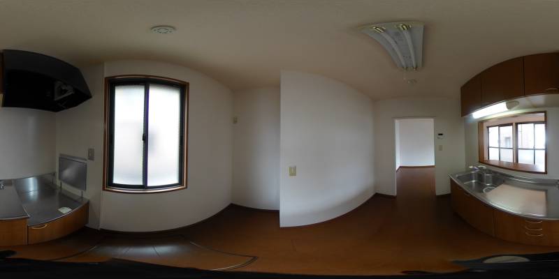 パノラマ画像キッチン