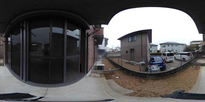 パノラマ画像庭