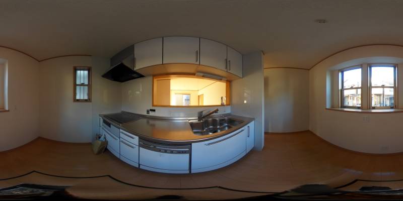 パノラマ画像キッチン