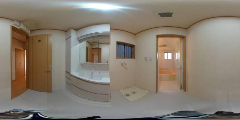 パノラマ画像洗面所